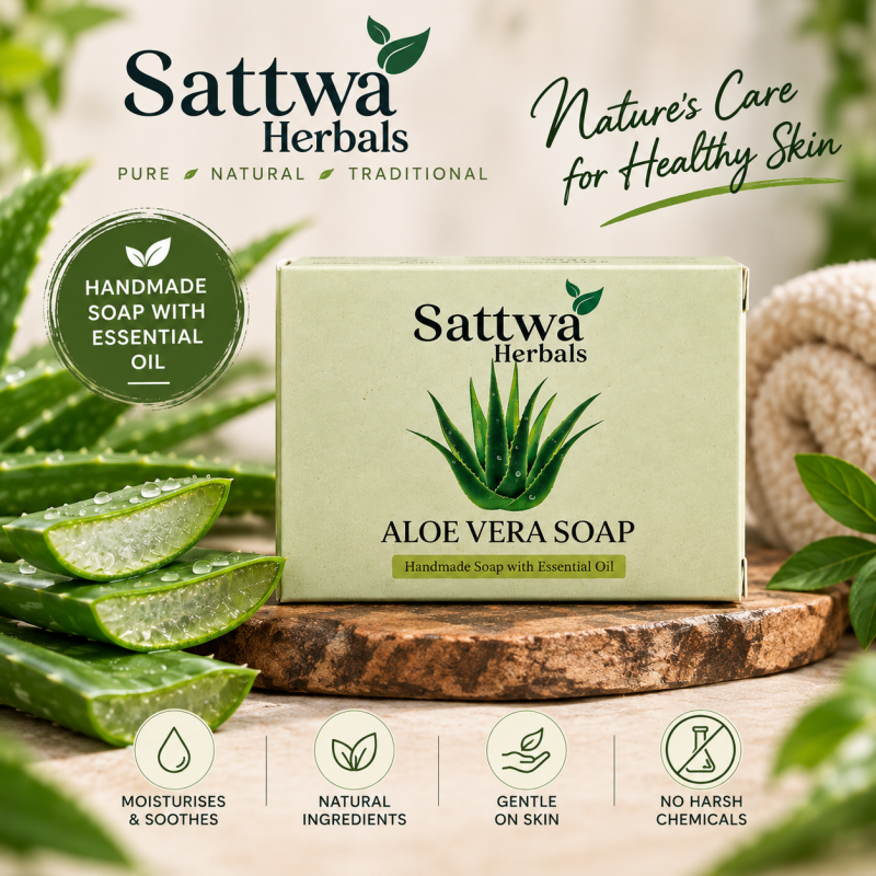 Sattva Herbals Aloe Vera Soap