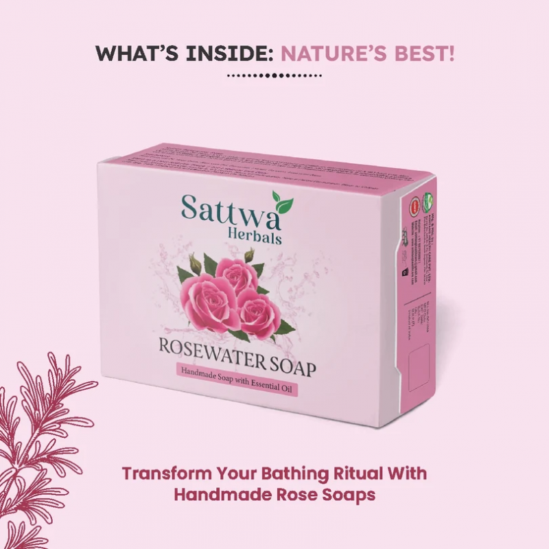 Sattva Herbals Rosewater Soap