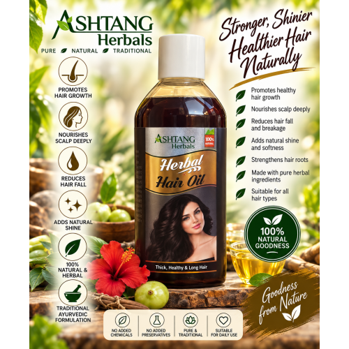 Ashtang Herbal hair oil - Thick healthy and long hair Bottle