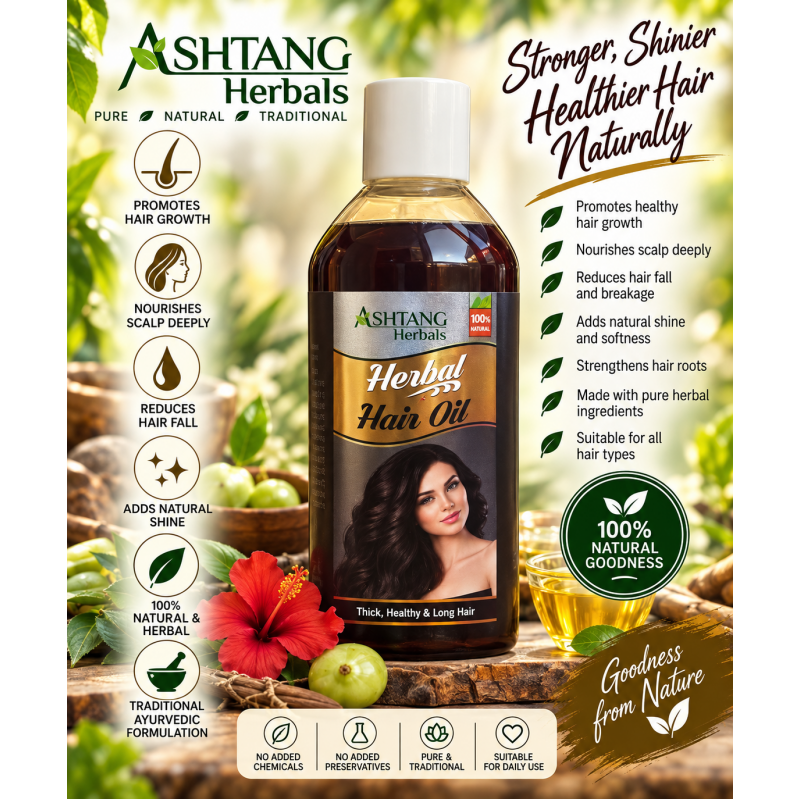 Ashtang Herbal hair oil - Thick healthy and long hair Bottle