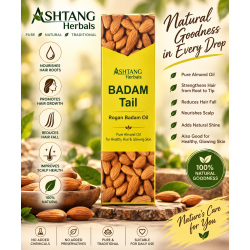 Ashtang Herbals  Badam Oil - goed voor je huid 