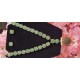 Jade licht smaragd stenen - schelp parels - groene jade ketting 