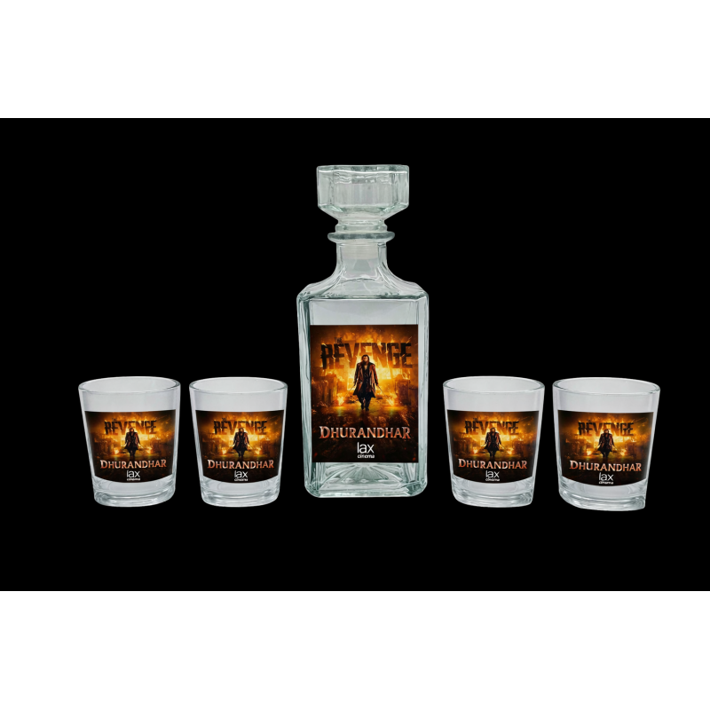 Dhurandhar 2 - Luxe Whiskey glazen en Karaf Box