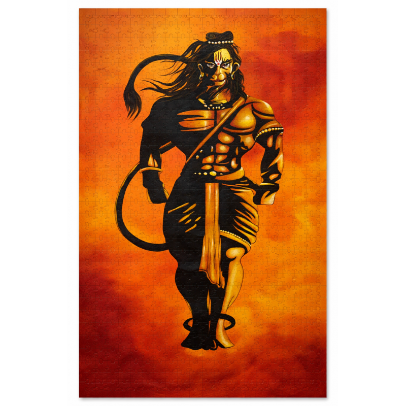 Puzzel (35 pcs) Hanuman Mandala – Spiritueel & Kleurrijk Design