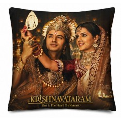 Kussen Vierkant - Krishnavataram (Krishna-Rukmini)