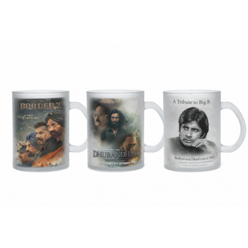 Bollywood Collectie Mok – Wit Glas 11oz